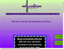 Tablet Screenshot of musiccitygym.com